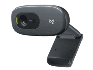 Logitech C270 HD Webcam, 720p Video with Built-in Mic & Lighting Correction - 960-001063