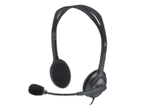 Logitech H111 Stereo Headset with Adjustable Headband and Boom Mic - 981-000593