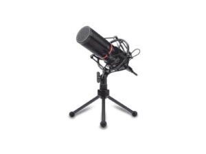 Redragon Cardioid USB Gaming Mic and Tripod - Black