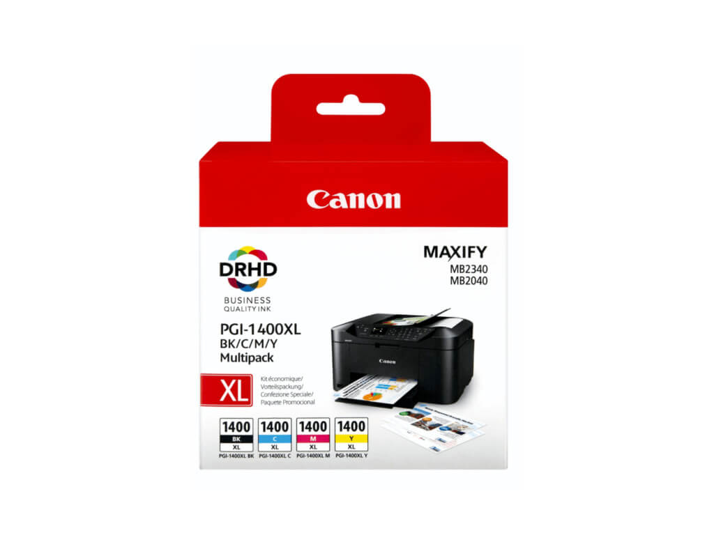 Canon Ink MultiPack - PGI-1400XL-BK/C/M/Y - tech.co.za