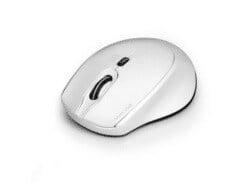Port Wireless Silent 3600DPI 3 Button USB and Type-C Dongle Mouse - White