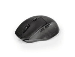 Port Wireless Rechargeable 1600DPI 5 Button Bluetooth Mouse - Black