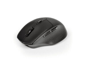 Port Wireless Rechargeable 1600DPI 5 Button Bluetooth Mouse - Black