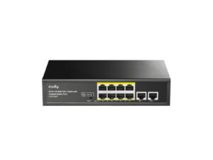 Cudy 10-Port 10/100Mbps|2 x Gigabit|Unmanaged PoE+ Switch|120w