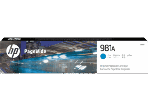HP # 981A CYAN ORIGINAL PAGEWIDE CARTRIDGE