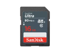 Sandisk Ultra 16GB SD Memory Card - 80MB/s