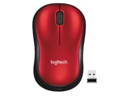 Logitech M185 Wireless Optical Mouse, Red