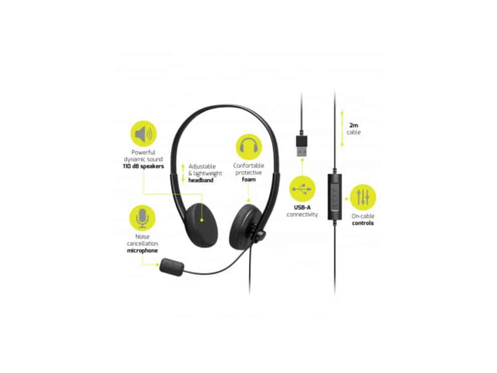 PORT HEADSET STEREO USB CONNECTION tech.co.za