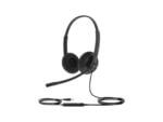 Black USB headset with microphone