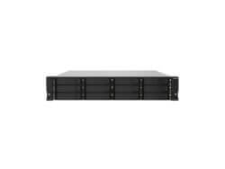 Black network server with multiple drive bays