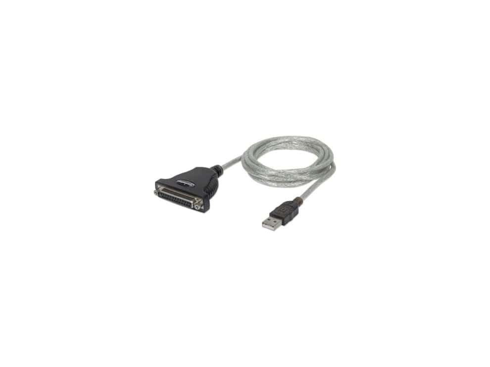 manhattan usb to parallel printer usb a to db25 cable
