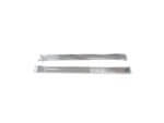 Metal hardware drawer slides white background