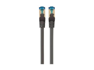 Two black Ethernet cables