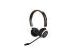 Wireless headset with attached microphone.