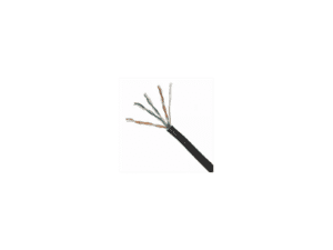 acconet cat6 cable, 305m roll, cca, black, uv protected (outdoor use)