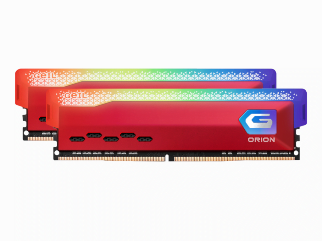 Geil Orion RGB 16GB KIT(2X8GB) 3600MHz DDR4 Desktop Gaming Memory-Red ...