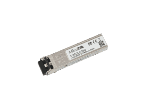 MikroTik S-85DLC05D fiber optic transceiver module.