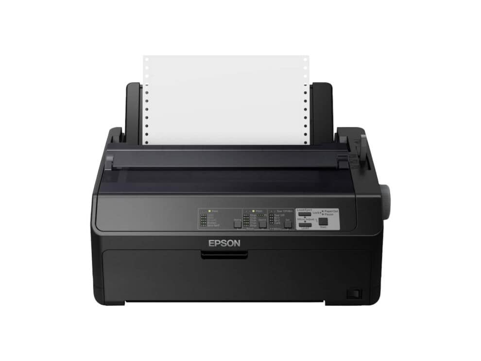 Epson dot matrix printer with paper
