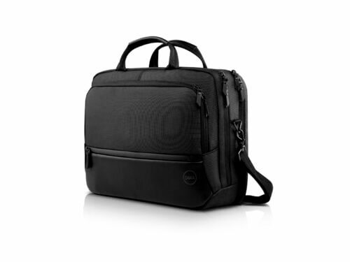 Black Dell laptop bag with strap