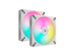 Corsair iCUE AF140 RGB ELITE 140mm PWM Dual Fan Kit - White