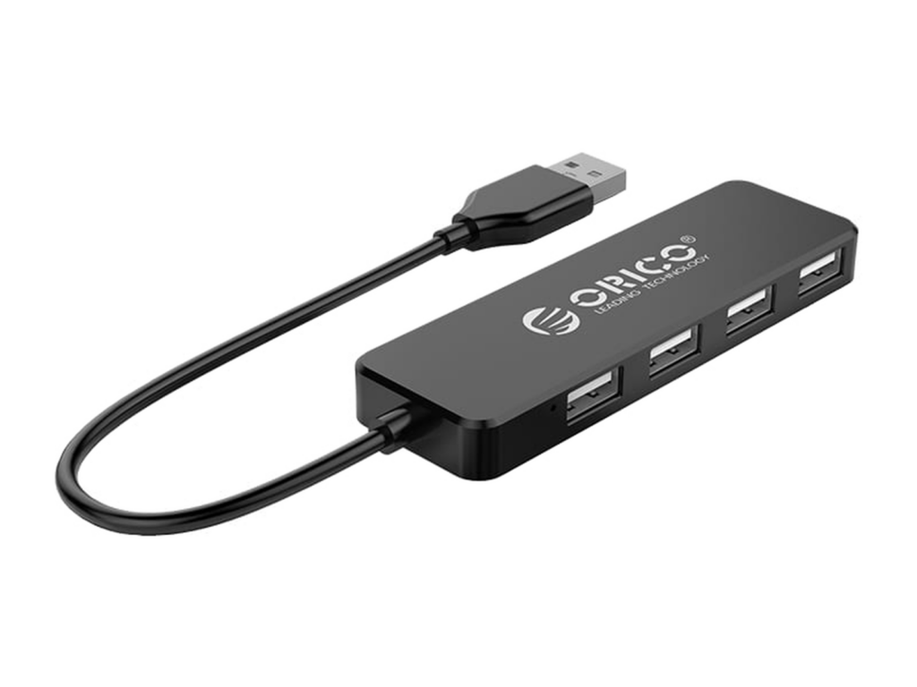 ORICO HUB USB2.0 4XUSB 30CM BK - tech.co.za