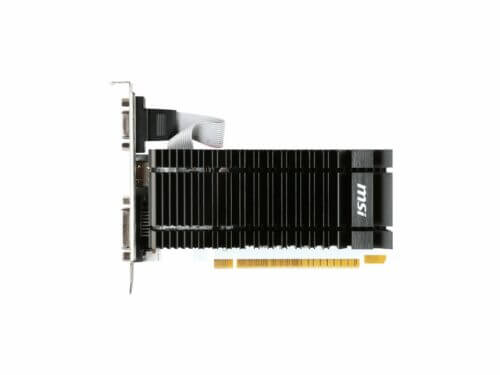 MSI graphics card isolated on white background