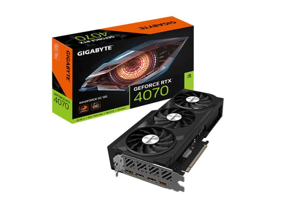 gigabyte nvidia geforce® rtx 4070 windforce oc 12g gddr6x hdmix1/dp x3 gigabyte nvidia geforce® rtx 4070 windforce oc 12g gddr6x hdmix1/dp x3