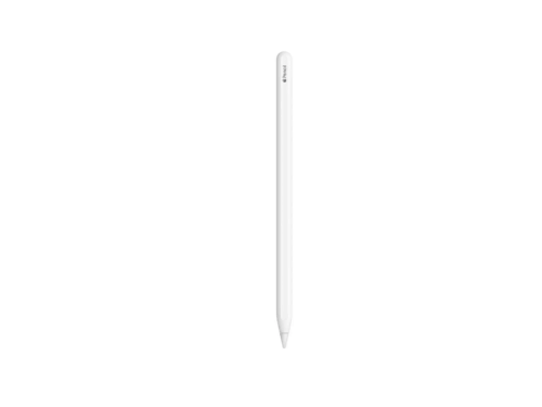 Apple Pencil stylus on white background