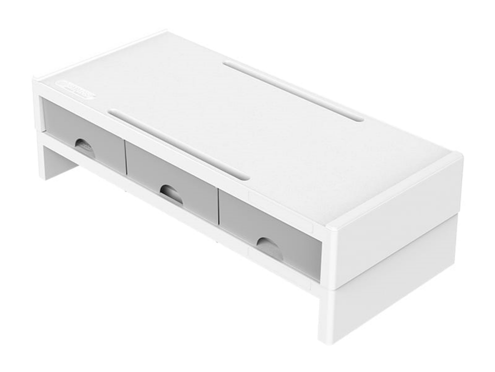 Orico 14cm Desktop Monitor Stand with Drawers White tech.co.za