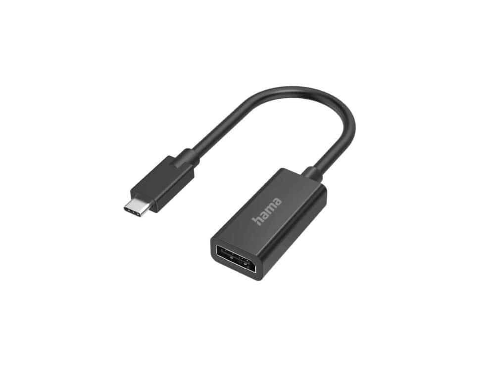 hama video adapter usb c plug to displayport socket 4k