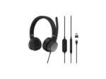Black wired over-ear headphones with inline control.
