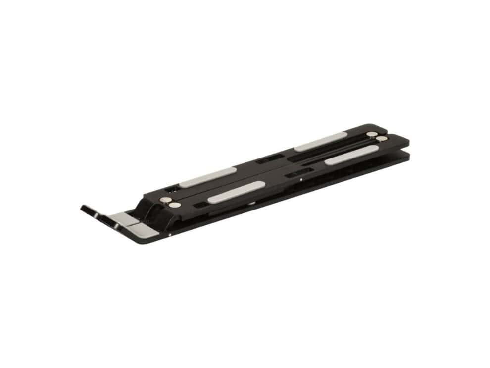 Black hair clip on white background.