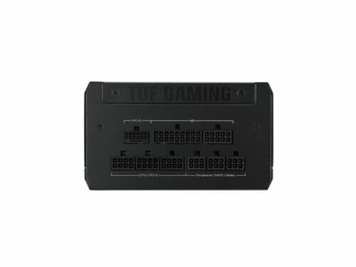 TUF Gaming power supply unit rear connectors.