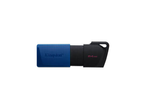 kingston 64gb usb3.2 gen 1 datatraveler exodia m (black + blue)