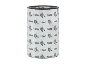 zebra wax ribbon; 110mmx450m; 1600; standard; 25mm core