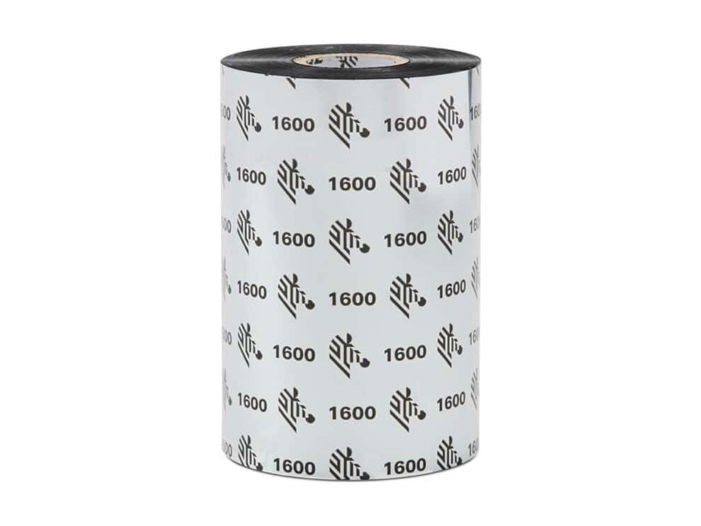 zebra wax ribbon; 110mmx450m; 1600; standard; 25mm core zebra wax ribbon; 110mmx450m; 1600; standard; 25mm core