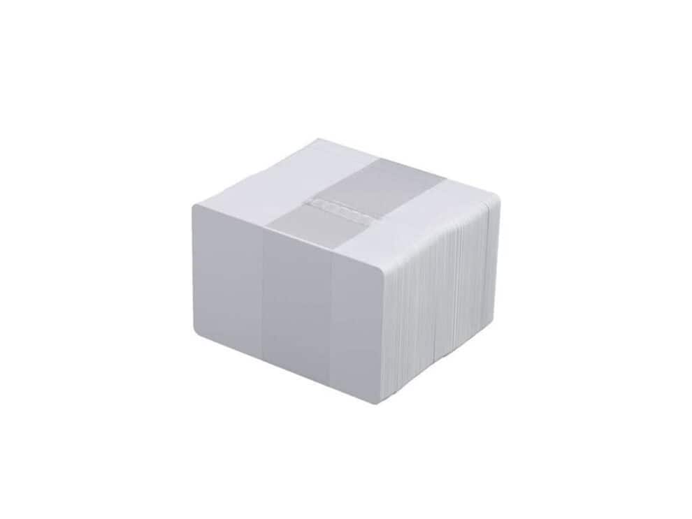Stack of blank white cards