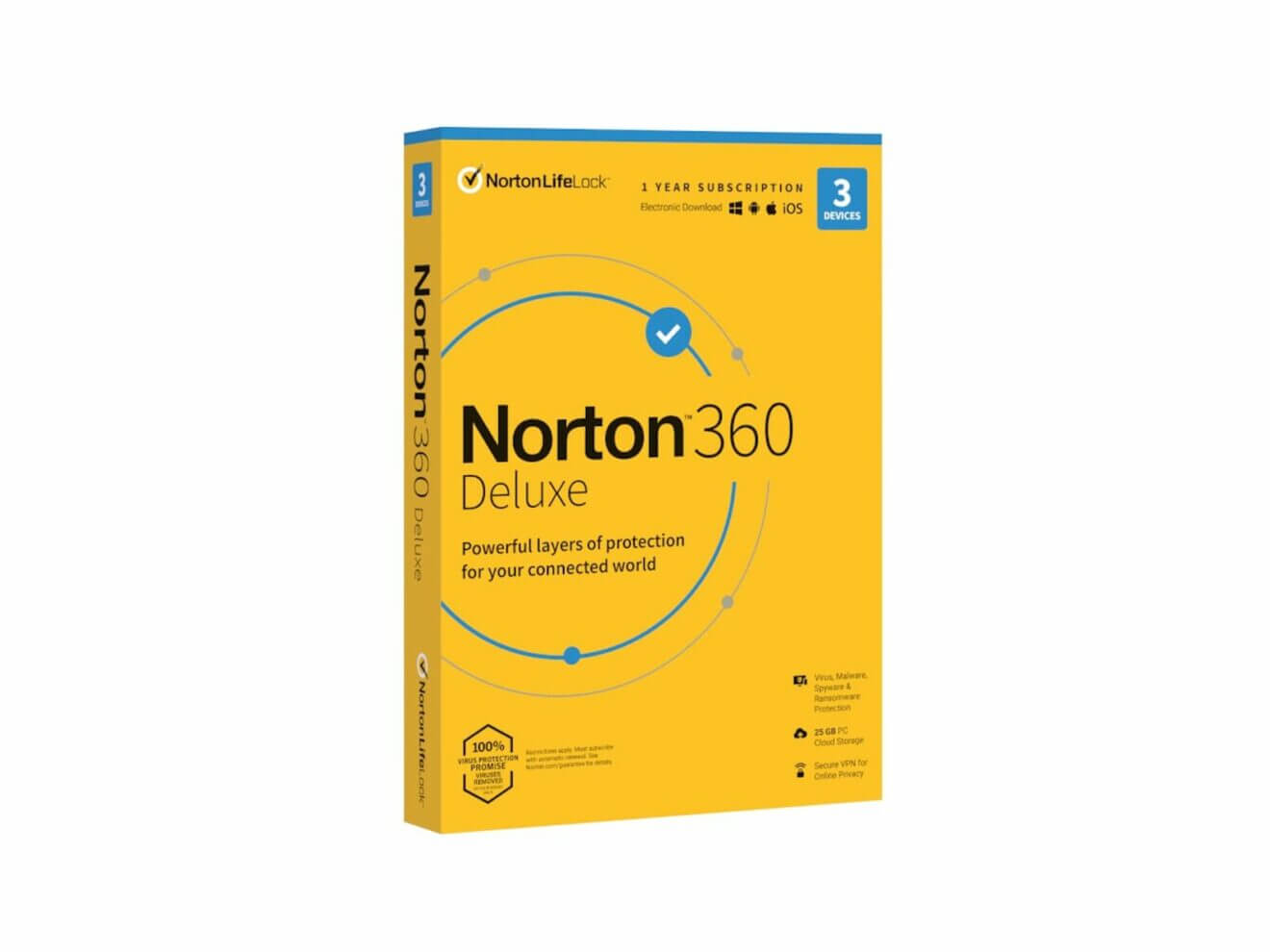 Norton 360 Deluxe 25GB AF 1 User 3 Device 12 Months - tech.co.za