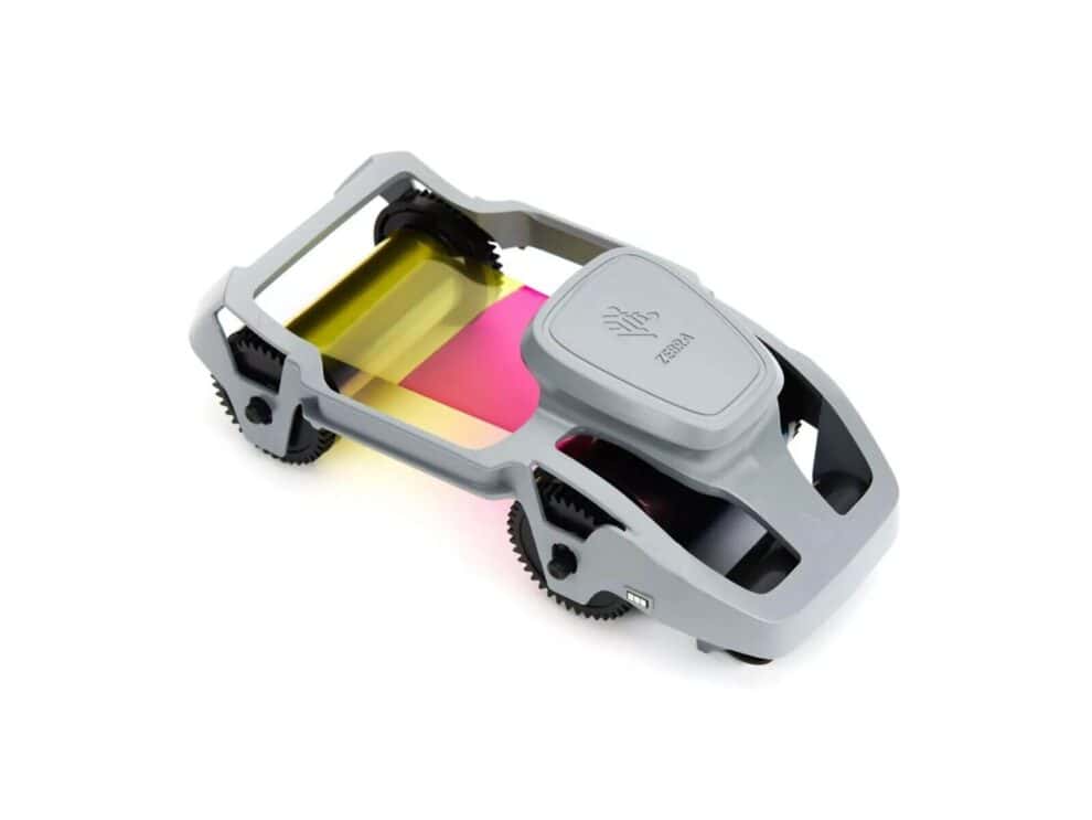 zebra ribbon; color ymcko; 58mmx99m(2.28inx324ft); 200 images; zc100/zc300 ;emea Zebra print cartridge for ID card printer