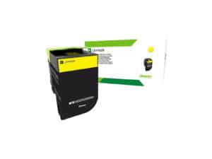 Lexmark 80C8HYE Yellow Cartridge