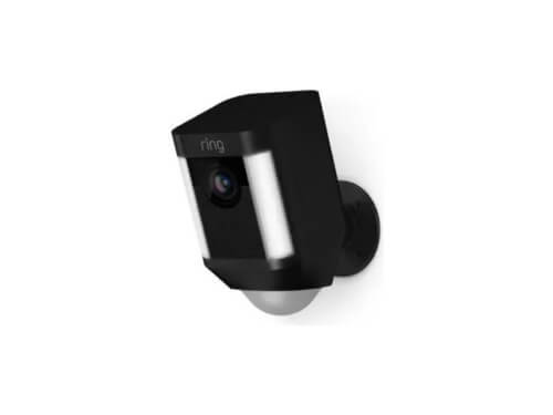 ring spotlight cam plus battery black