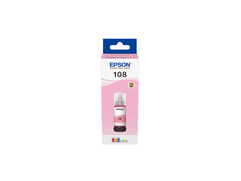 epson 108 ecotank light magenta ink bottle epson 108 ecotank light magenta ink bottle