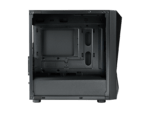 Empty black computer tower case.
