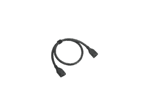 Black power cable with two connectors