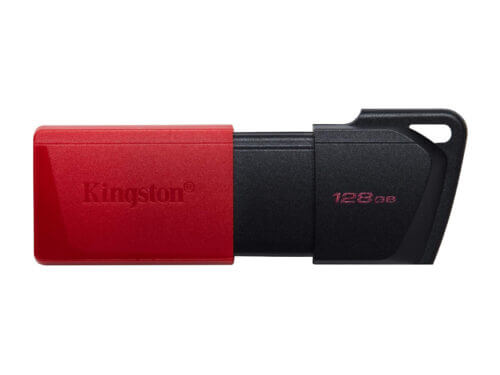 kingston 128gb usb3.2 gen1 datatraveler exodia m (black + red)