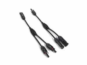 Pair of solar panel connector cables