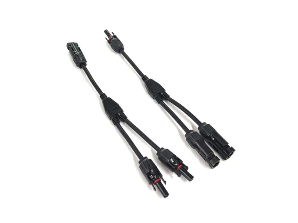 ecoflow mc4 solar parallel connection cable 0.3m Pair of solar panel connector cables