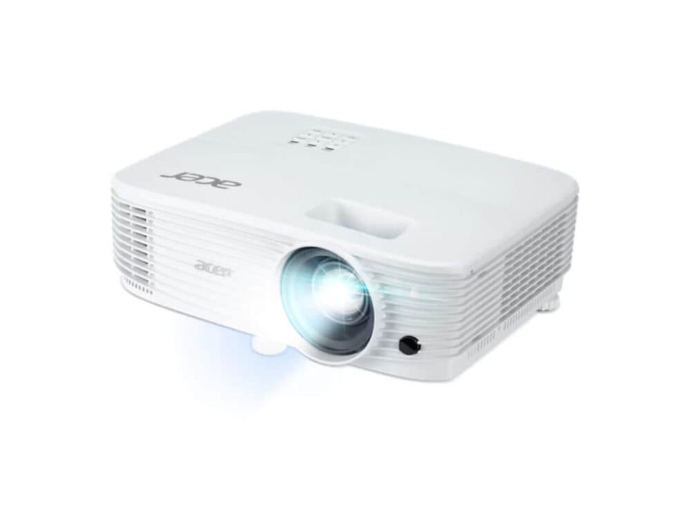 acer p1257i dlp 4500 lumens projector White Acer projector on white background