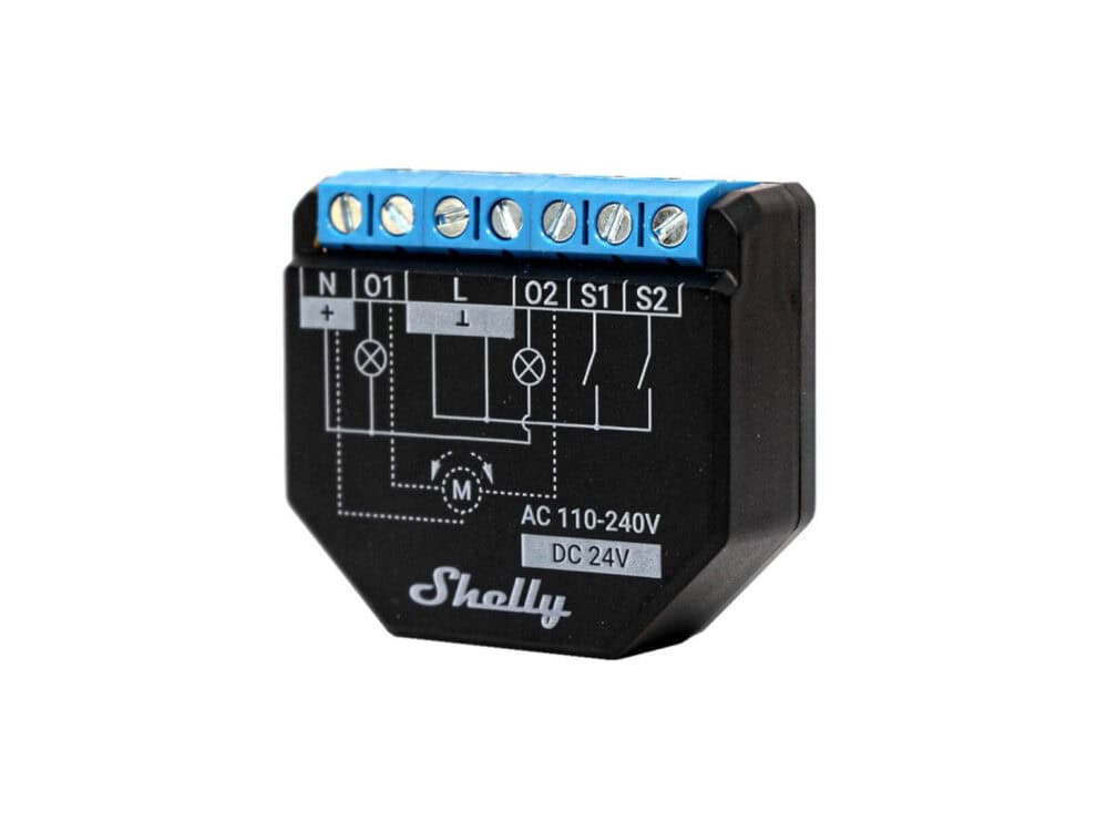 shelly plus 2pm wifi relay with power monitoring (single pack)