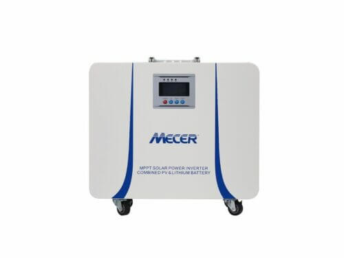 Portable solar power inverter with lithium battery
